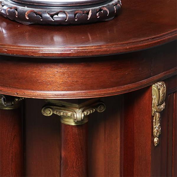 Grote foto mahonie toonbank roomdivider bar counter of balie voor winkelinrichting of receptie ca 1865 no.6 antiek en kunst stoelen en banken