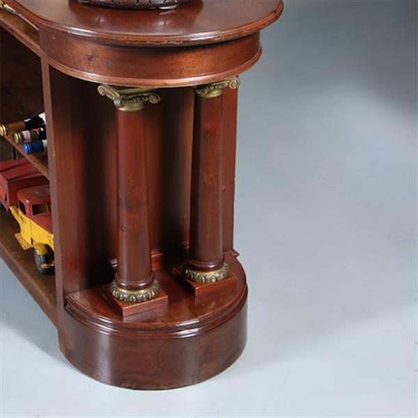 Grote foto mahonie toonbank roomdivider bar counter of balie voor winkelinrichting of receptie ca 1865 no.6 antiek en kunst stoelen en banken