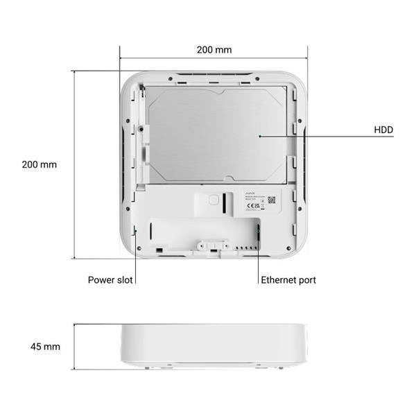 Grote foto ajax 4k 16 kanaals nvr recorder compact geen poe nvr16 w audio tv en foto dvd spelers en dvd recorders