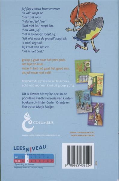 Grote foto help red de juf juf fiep en groep 3 boeken jeugd 13 jaar en ouder