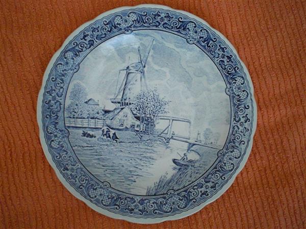 Grote foto mooi delfts blauw wandbord antiek en kunst wandborden en tegels