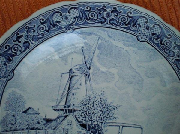 Grote foto mooi delfts blauw wandbord antiek en kunst wandborden en tegels