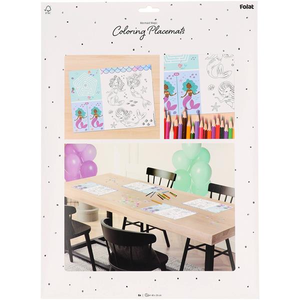 Grote foto zeemeermin placemats 40cm 6st verzamelen overige verzamelingen