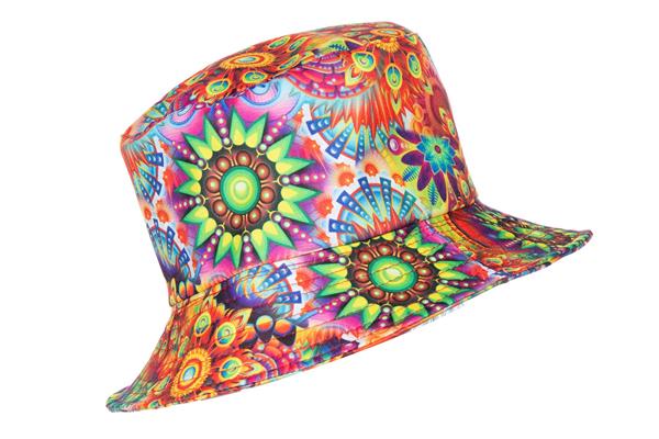 Grote foto hippie 60s bucket hat verzamelen overige verzamelingen