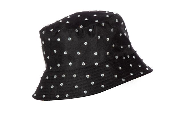Grote foto zwarte bucket hat dames strass steentjes verzamelen overige verzamelingen