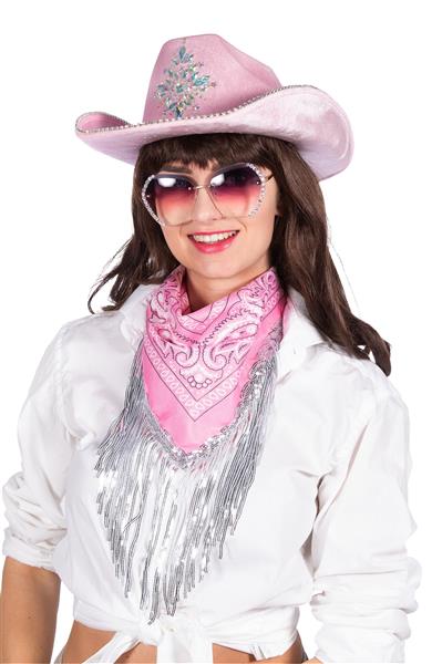 Grote foto cowboy hoed lichtroze dames strass steentjes verzamelen overige verzamelingen