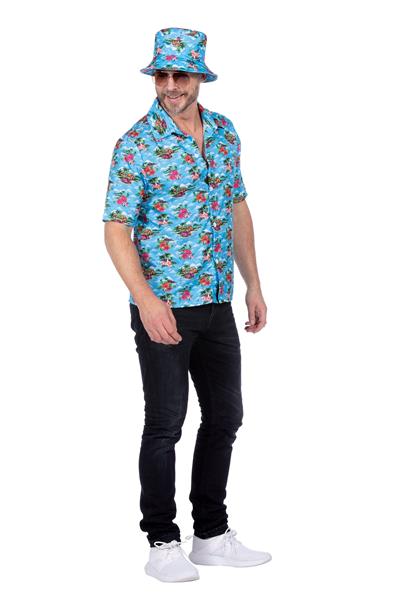 Grote foto hawaii blouse lichtblauw heren verzamelen overige verzamelingen