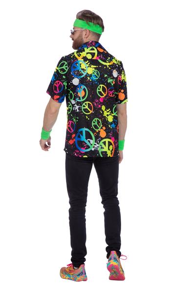 Grote foto hippie 60s blouse heren neon verzamelen overige verzamelingen