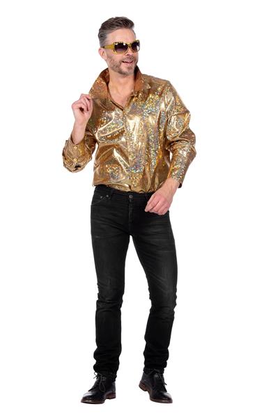 Grote foto gouden blouse heren disco verzamelen overige verzamelingen