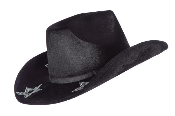 Grote foto cowboy hoed zwart dames sterren verzamelen overige verzamelingen