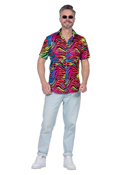 Grote foto zebra blouse neon roze heren verzamelen overige verzamelingen