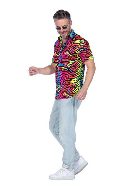 Grote foto zebra blouse neon roze heren verzamelen overige verzamelingen