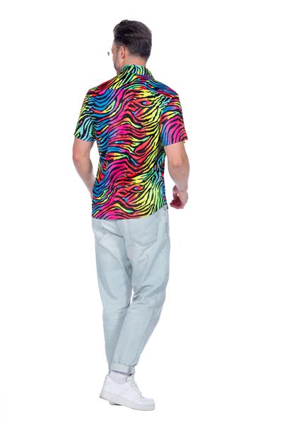 Grote foto zebra blouse neon roze heren verzamelen overige verzamelingen