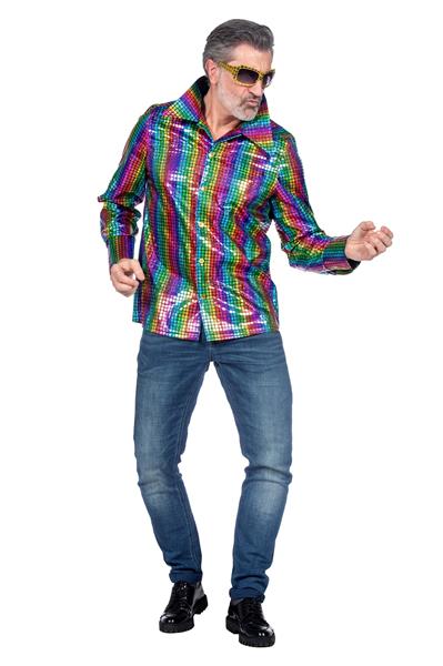 Grote foto regenboog blouse heren metallic verzamelen overige verzamelingen