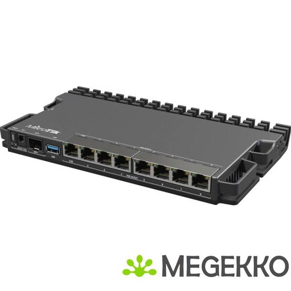Grote foto mikrotik rb5009upr s in bedrade router 2.5 gigabit ethernet gigabit ethernet zwart computers en software netwerkkaarten routers en switches