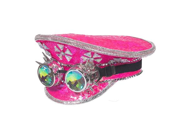 Grote foto burning man pet neon roze goggles verzamelen overige verzamelingen