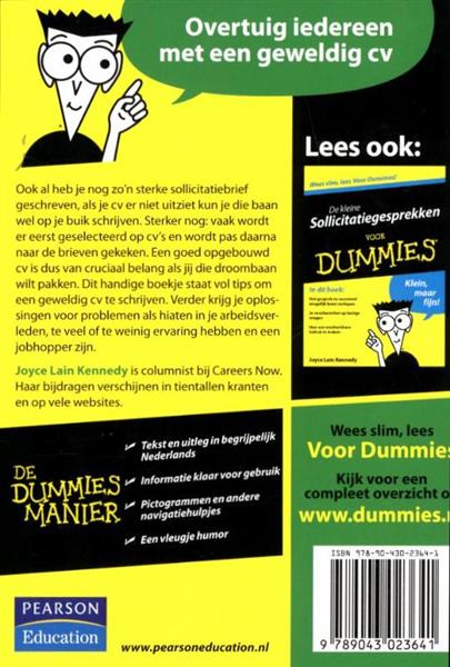 Grote foto de kleine cv schrijven voor dummies voor dummies boeken overige boeken