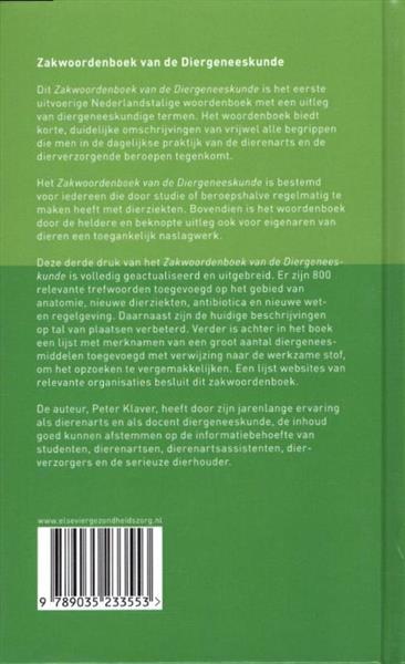 Grote foto zakwoordenboek van de diergeneeskunde boeken wetenschap