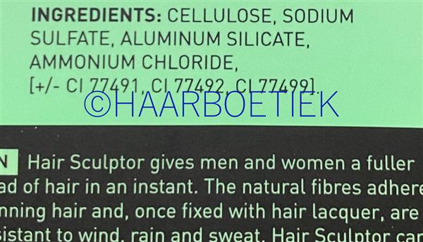 Grote foto hair sculptor midden bruin hair building fibers 25gr kleding dames sieraden