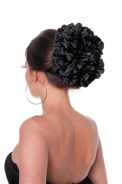 Grote foto bloem haarclip zwart verzamelen overige verzamelingen