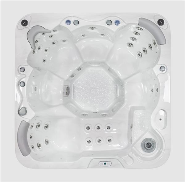 Grote foto jong gebruikte spa wellis jupiter 2.00 x 2.00 tuin en terras zwembaden en spa