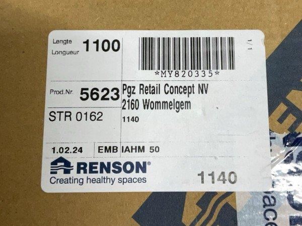 Grote foto renson renson invisivent air nl raamventilatie 1100 mm doe het zelf en verbouw luchtverdeeltechniek