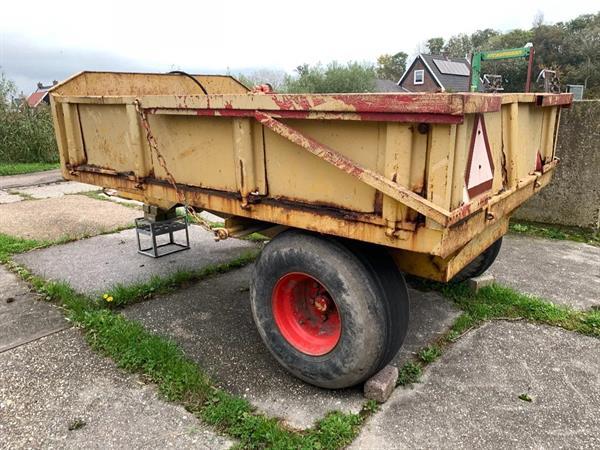 Grote foto kiepwagen enkel as 5 tons wagen agrarisch aanhangwagens