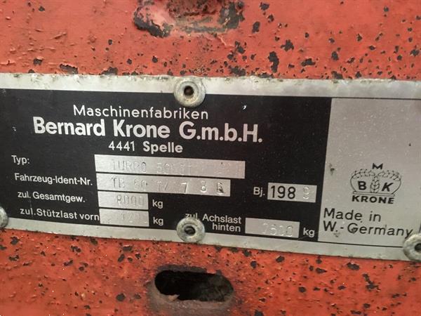 Grote foto krone met losband turbo 5000 agrarisch oogstmachines
