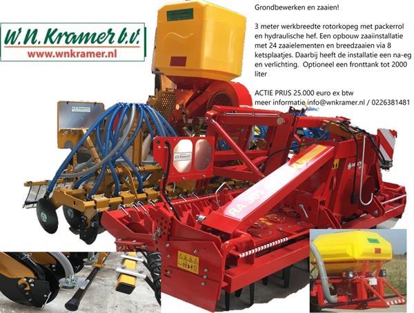 Grote foto kramer minos alpego technik plus rotoreg zaaimachine combinatie agrarisch zaaimachines