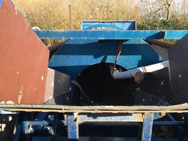 Grote foto mobiele spoeltrommel 7 meter lang agrarisch oogstmachines