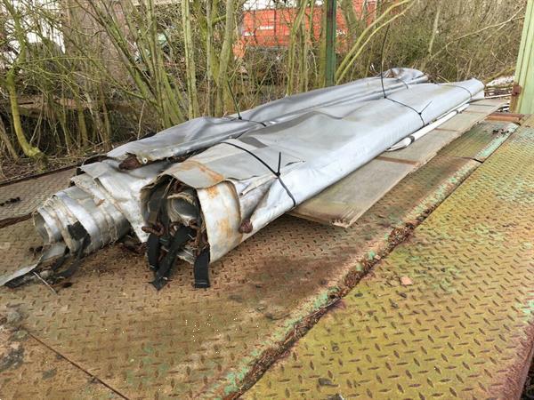 Grote foto zeilen wagen landbouw wagen met zeilen 8.8 meter lang agrarisch algemeen