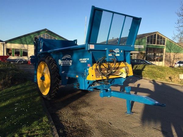 Grote foto bunning breedstrooier lowlander breedstrooier compost compact agrarisch strooiers