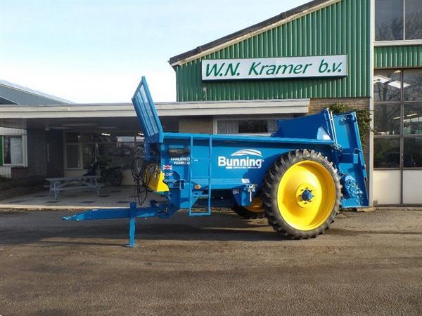 Grote foto bunning breedstrooier lowlander breedstrooier compost compact agrarisch strooiers