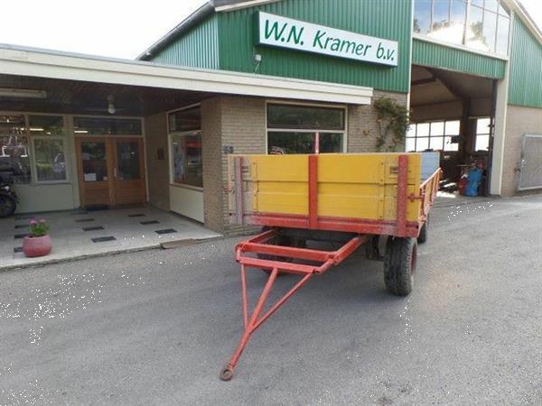 Grote foto landbouwwagen 4 wiel met opzetschotten agrarisch algemeen