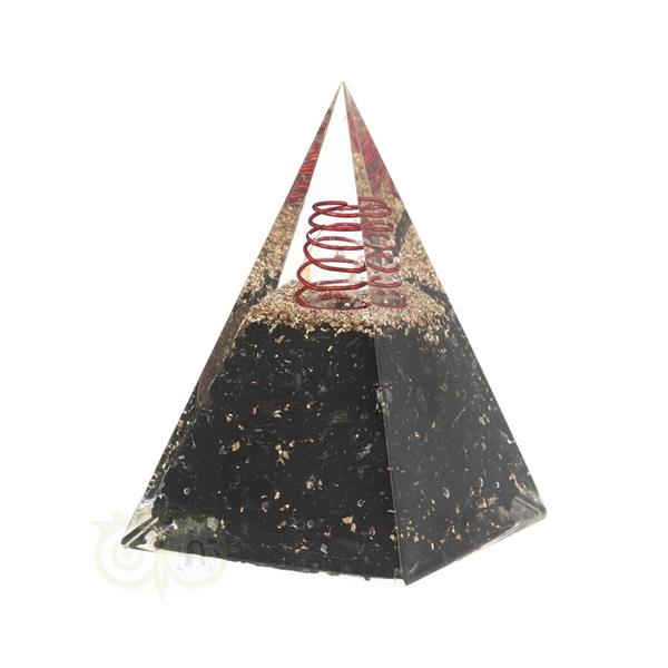 Grote foto orgoniet piramide toermalijn bloem des levens 5 x 5 x 8 cm verzamelen overige verzamelingen