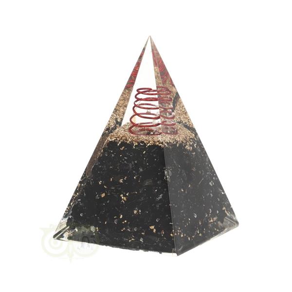 Grote foto orgoniet piramide toermalijn bloem des levens 5 x 5 x 8 cm verzamelen overige verzamelingen
