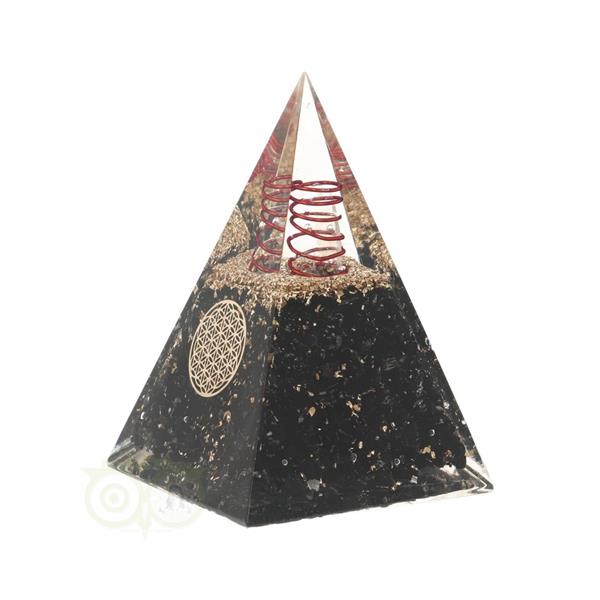 Grote foto orgoniet piramide toermalijn bloem des levens 5 x 5 x 8 cm verzamelen overige verzamelingen