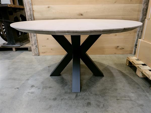 Grote foto eiken rond 140cm 40mm dikte doe het zelf en verbouw hout en planken
