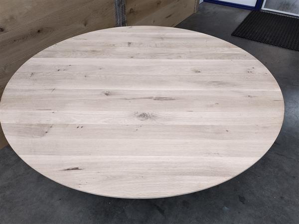 Grote foto eiken rond 140cm 40mm dikte doe het zelf en verbouw hout en planken