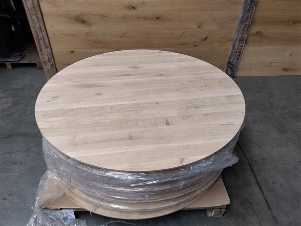 Grote foto eiken rond 140cm 40mm dikte doe het zelf en verbouw hout en planken