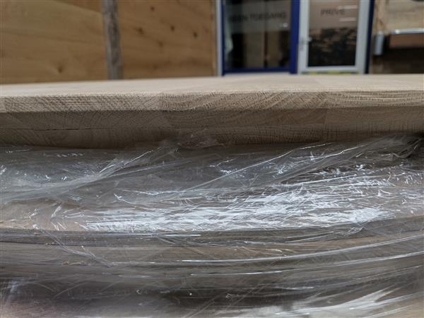 Grote foto eiken rond 140cm 40mm dikte doe het zelf en verbouw hout en planken
