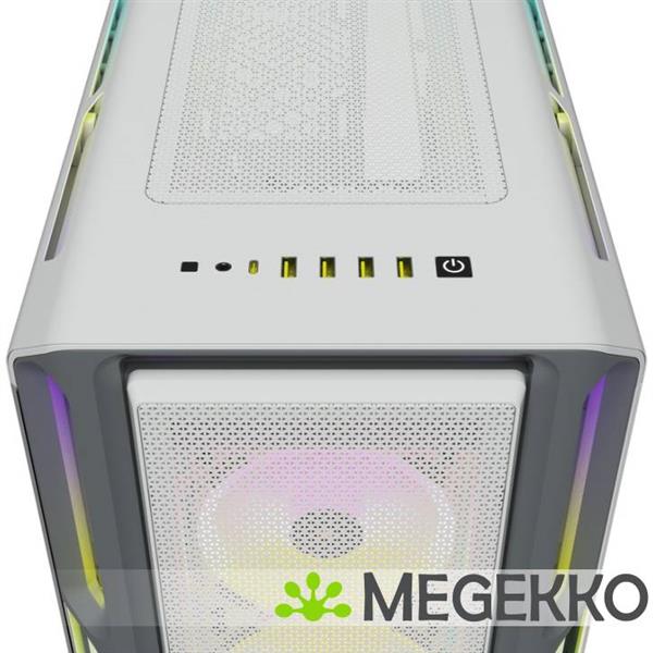 Grote foto corsair icue 5000t rgb tempered glass white computers en software behuizingen en kasten