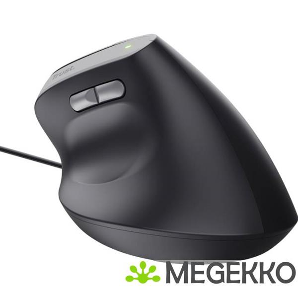 Grote foto trust bayo v2 verticale ergonomische muis zwart computers en software overige computers en software