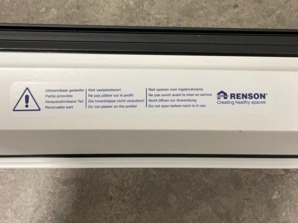 Grote foto renson renson invisivent air nl raamventilatie 1280 mm doe het zelf en verbouw luchtverdeeltechniek