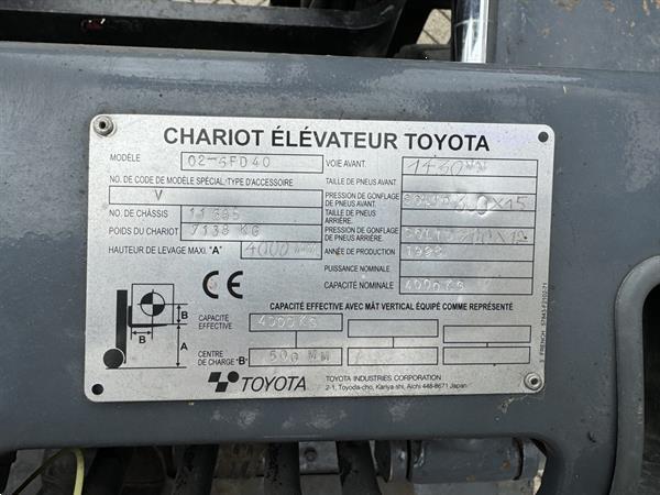 Grote foto heftruck toyota 02 6fd40 duplo 400 3e 4e functie diesel agrarisch heftrucks