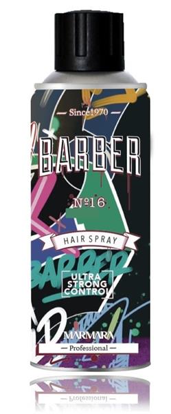 Grote foto barber haarlak nr. 16 ultyra strong hold 400gr kleding dames sieraden