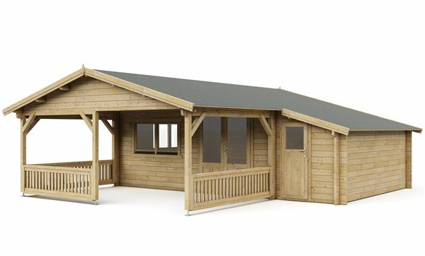 Grote foto tuinhuis blokhut 5x4 3z 695 x 440 x 265 h cm tuin en terras tuinhuisjes en blokhutten