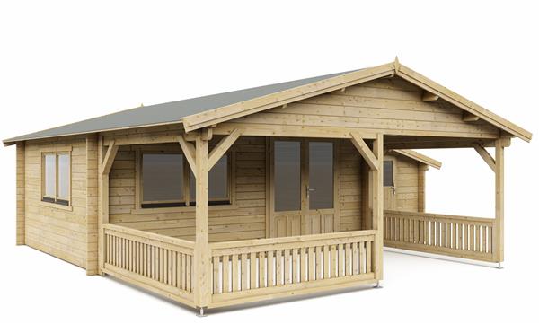 Grote foto tuinhuis blokhut 5x4 3z 695 x 440 x 265 h cm tuin en terras tuinhuisjes en blokhutten