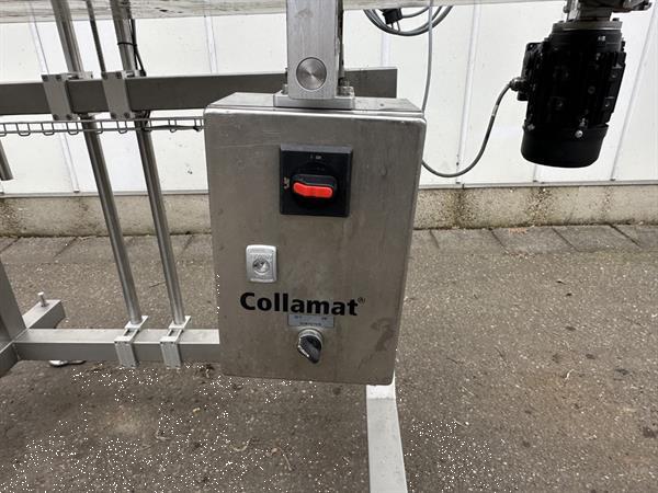Grote foto collamat 8600 etiketteerder etiketteermachine etiketteermachine boven etiketteren met transportband agrarisch tuinbouw