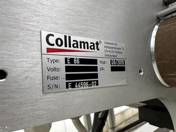 Grote foto collamat 8600 etiketteerder etiketteermachine etiketteermachine boven etiketteren met transportband agrarisch tuinbouw